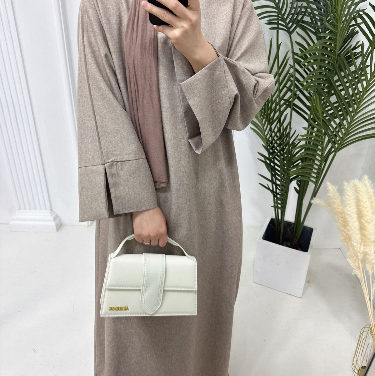 Elegant Loose Abaya with Pockets (MA104) by Mariam's Collection