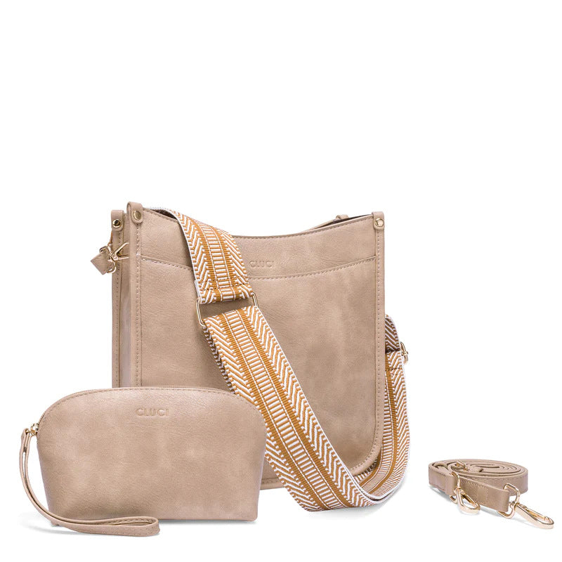 Fashion crossbody shoulder bag, versatile women's crossbody bag with two shoulder straps, small women crossbody bag, Small Crossbody Purse for Women Triple Zip, by SHOMICOBOUTIQUE