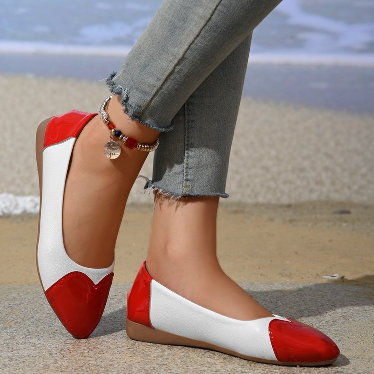 Spring Flat Heel Pointed Flat Shoes Korean Leopard Print Small Size Low Cut Pumps Women Shoes by Ragazza