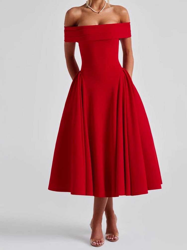 Women's Spring Fashion Sexy Backless Pure Color Dresses by Wshirt