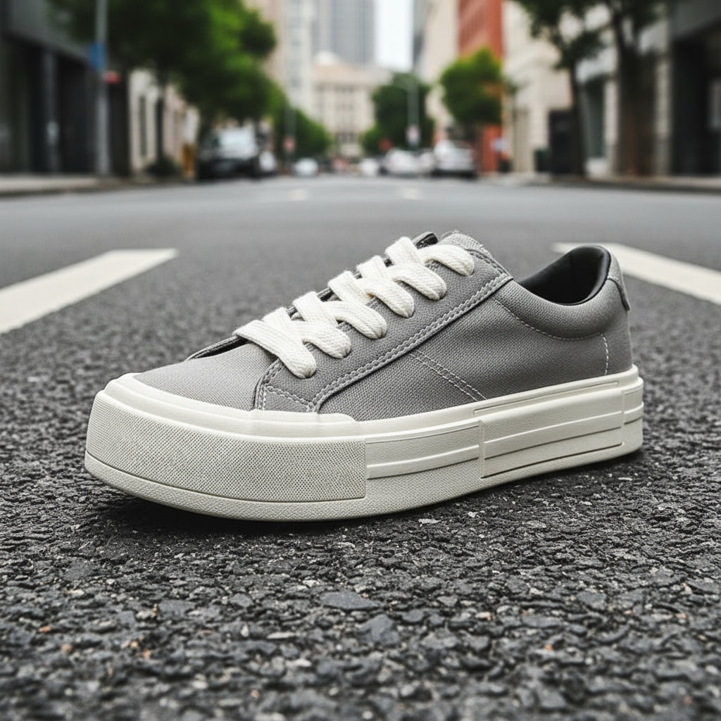 Women’s Canvas Platform Skate Shoes — Casual & Sporty Lifted Sneakers by FitiqueFit