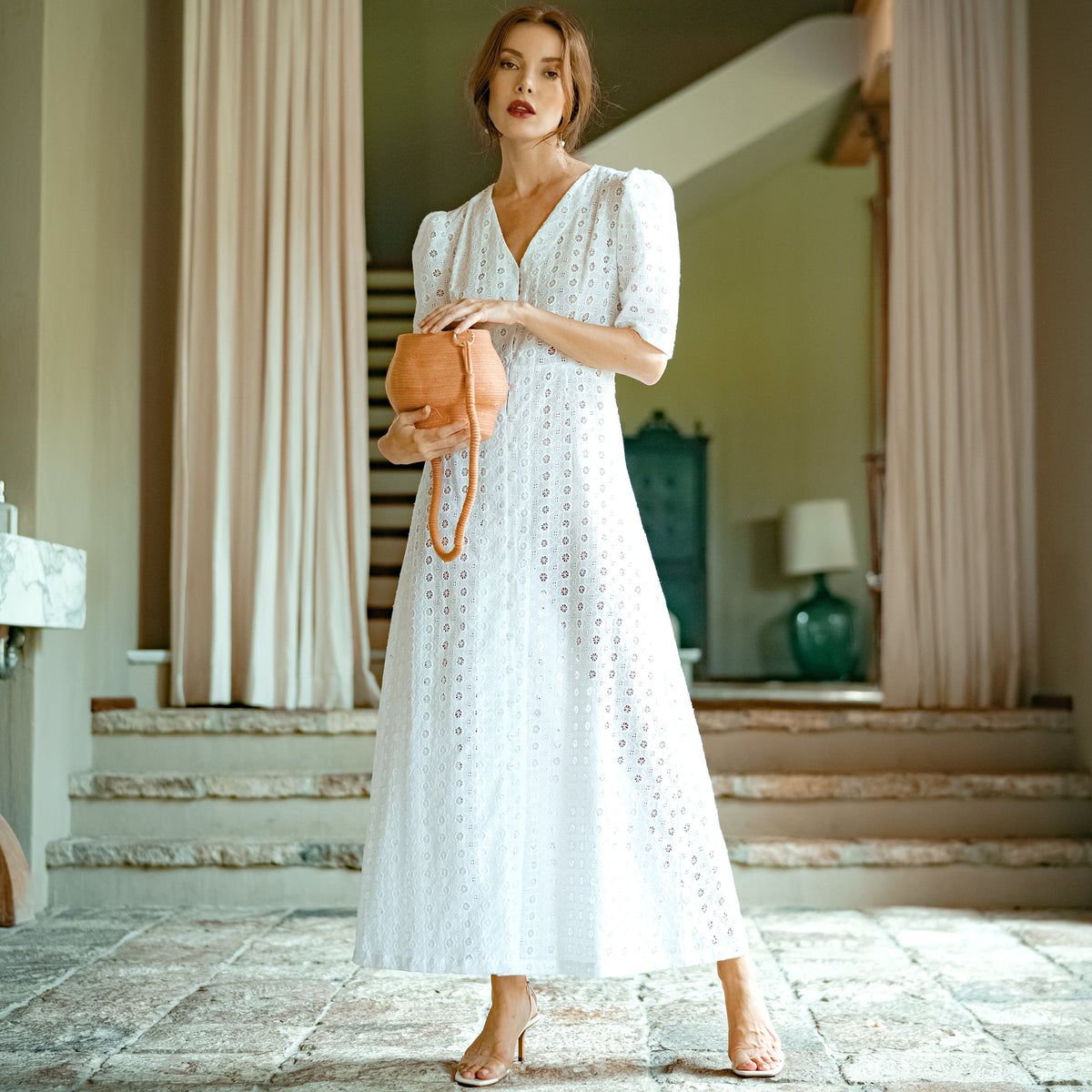 The Olympia Embroidered Cotton Dress by BrunnaCo