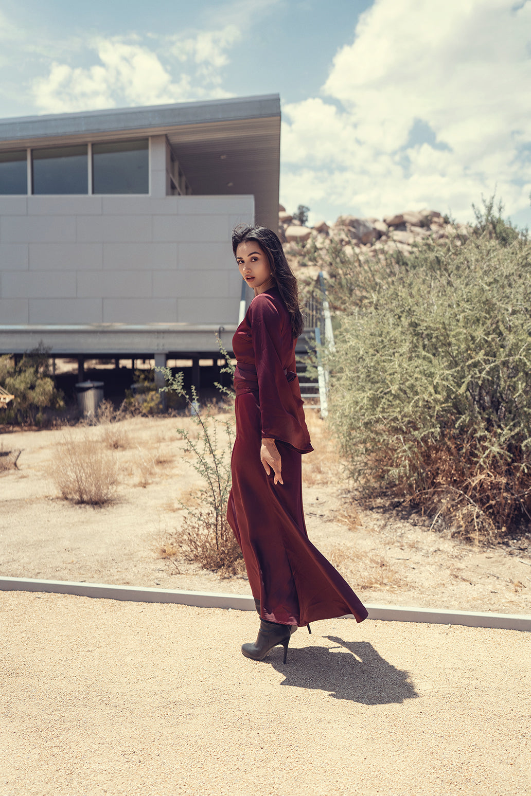 BELL SLEEVE DRESS by profile-nyc