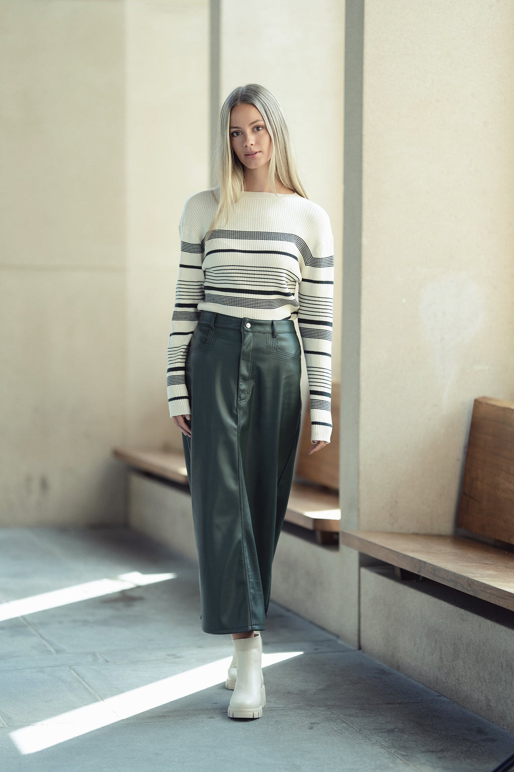 Leather Skirt by profile-nyc