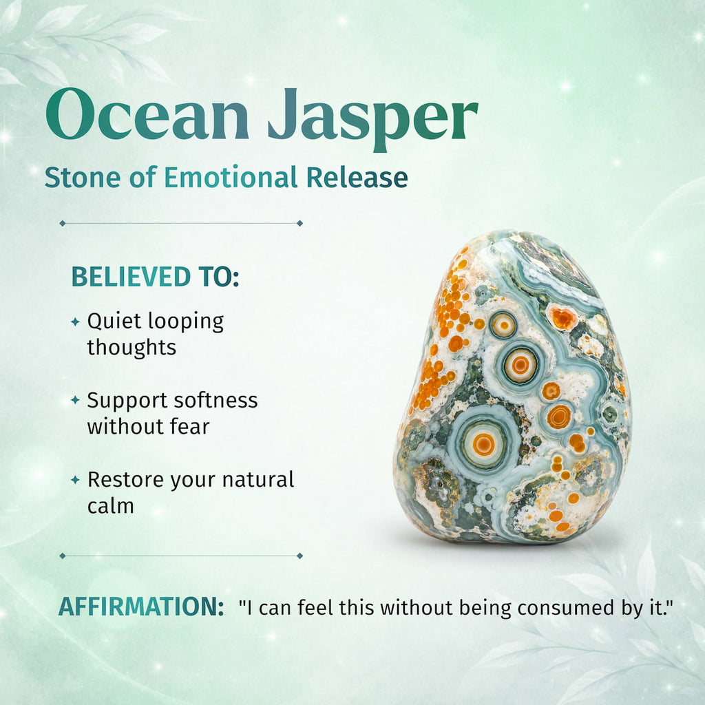 Quiet My Mind – Ocean Jasper Bracelet | 6mm by Conscious Items