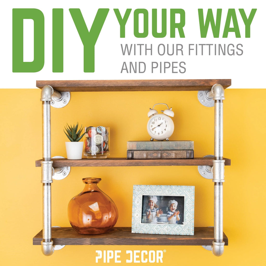 1 1/4 in. x 11 in. Galvanized Pipe by PIPE DECOR