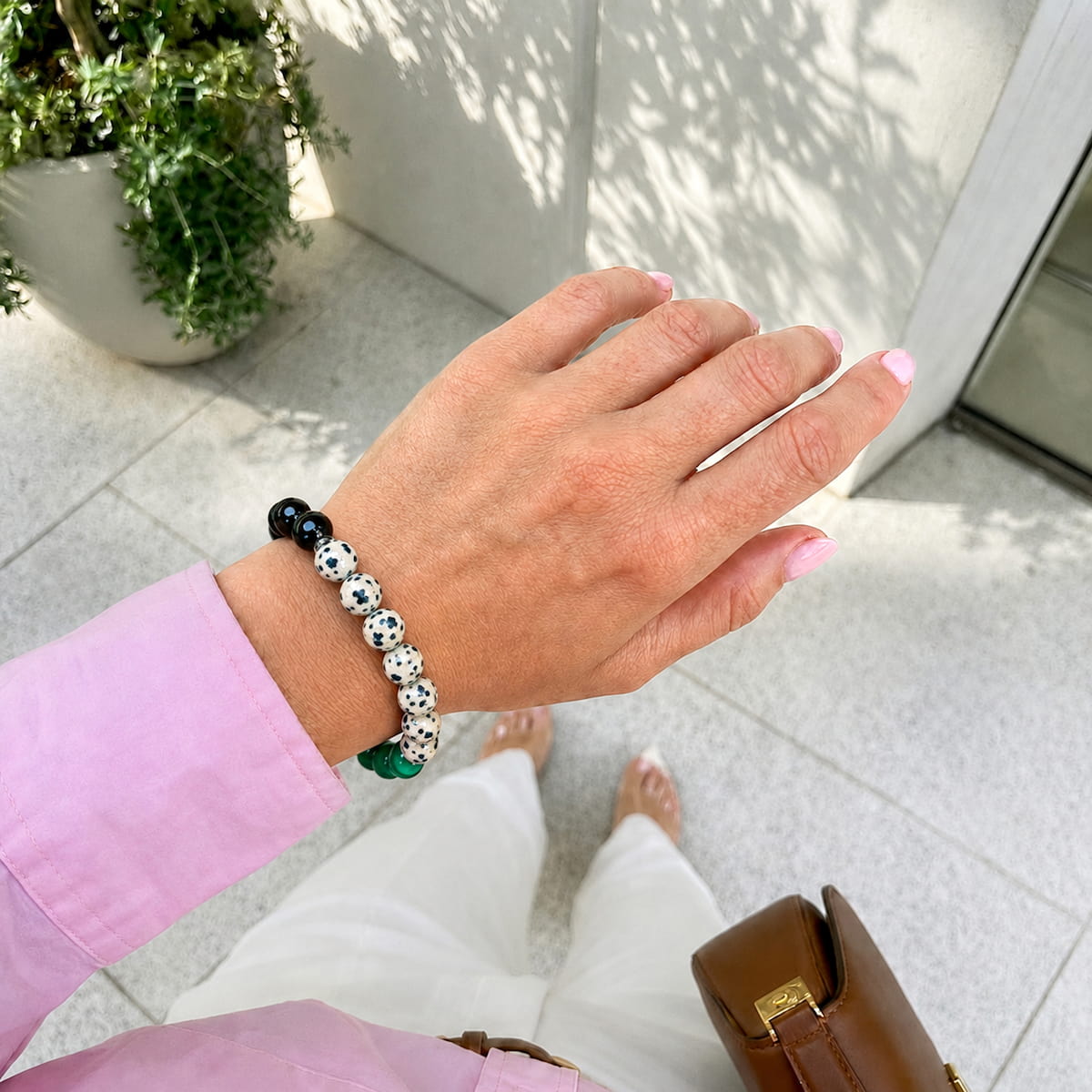 Soul Reset: Dalmatian Jasper Bracelet of Healing by Conscious Items
