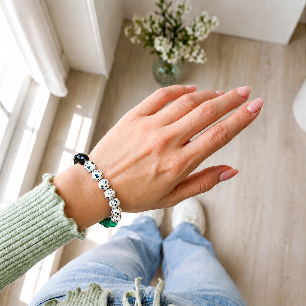 Soul Reset: Dalmatian Jasper Bracelet of Healing by Conscious Items