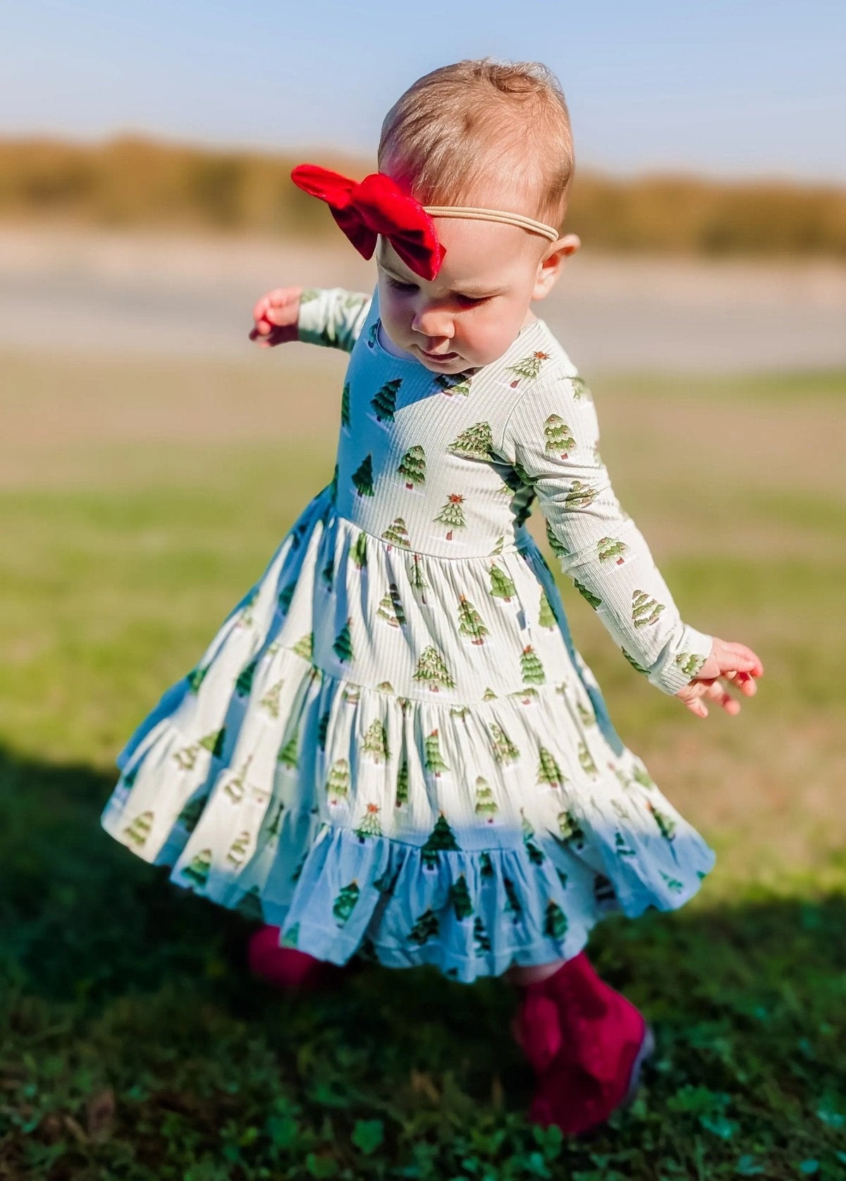 Long Sleeve Twirl Dress & Short Set by Minikin Mischief Clothing Co.