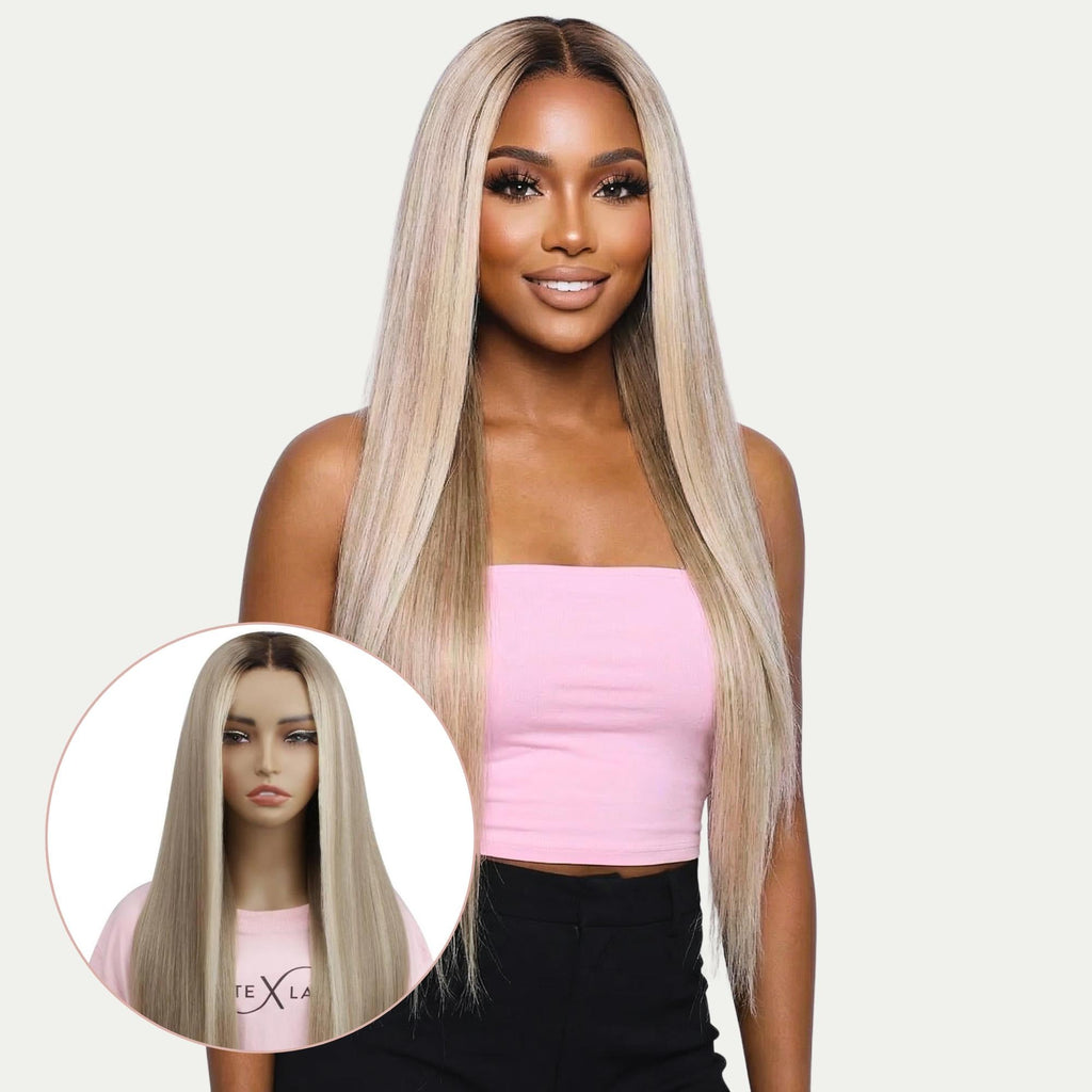 Raw Penelope Glueless 5x5 HD Lace Professionally Colored 100% Human Hair Closure Wig by Private Label