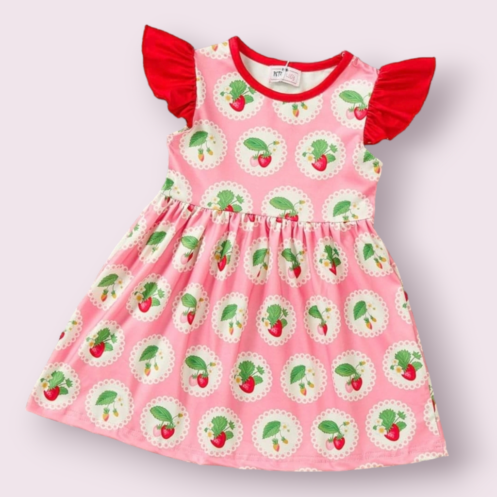 Summer Strawberry Dress by Sugar Pea Boutique