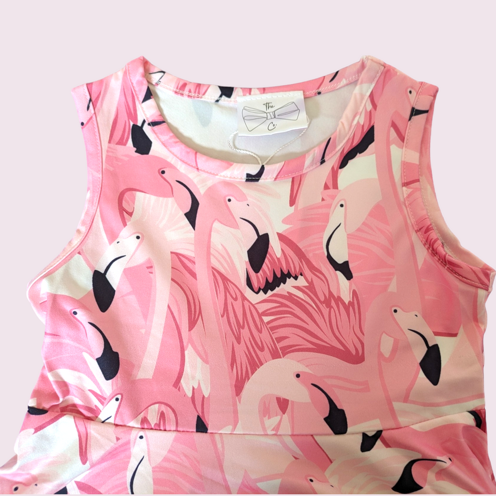 Flamingo Frenzy Dress by Sugar Pea Boutique