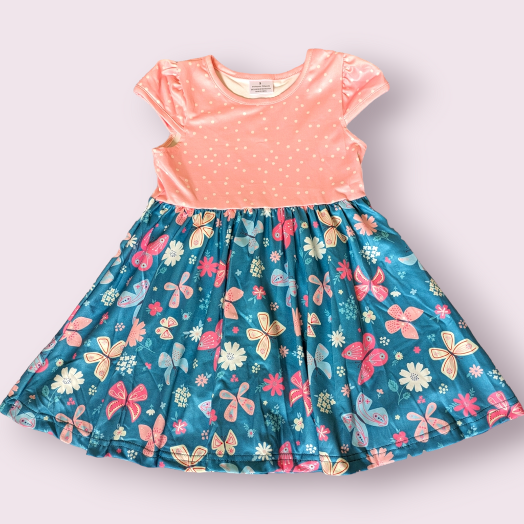 Butterfly Floral Dress by Sugar Pea Boutique