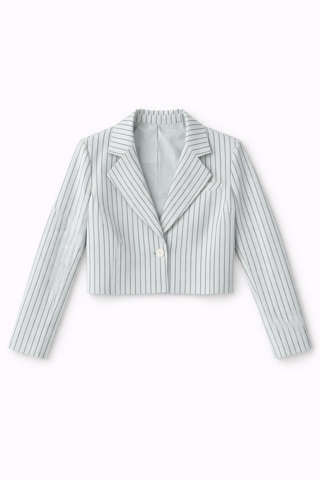 MINT PINSTRIPE BLAZER by profile-nyc