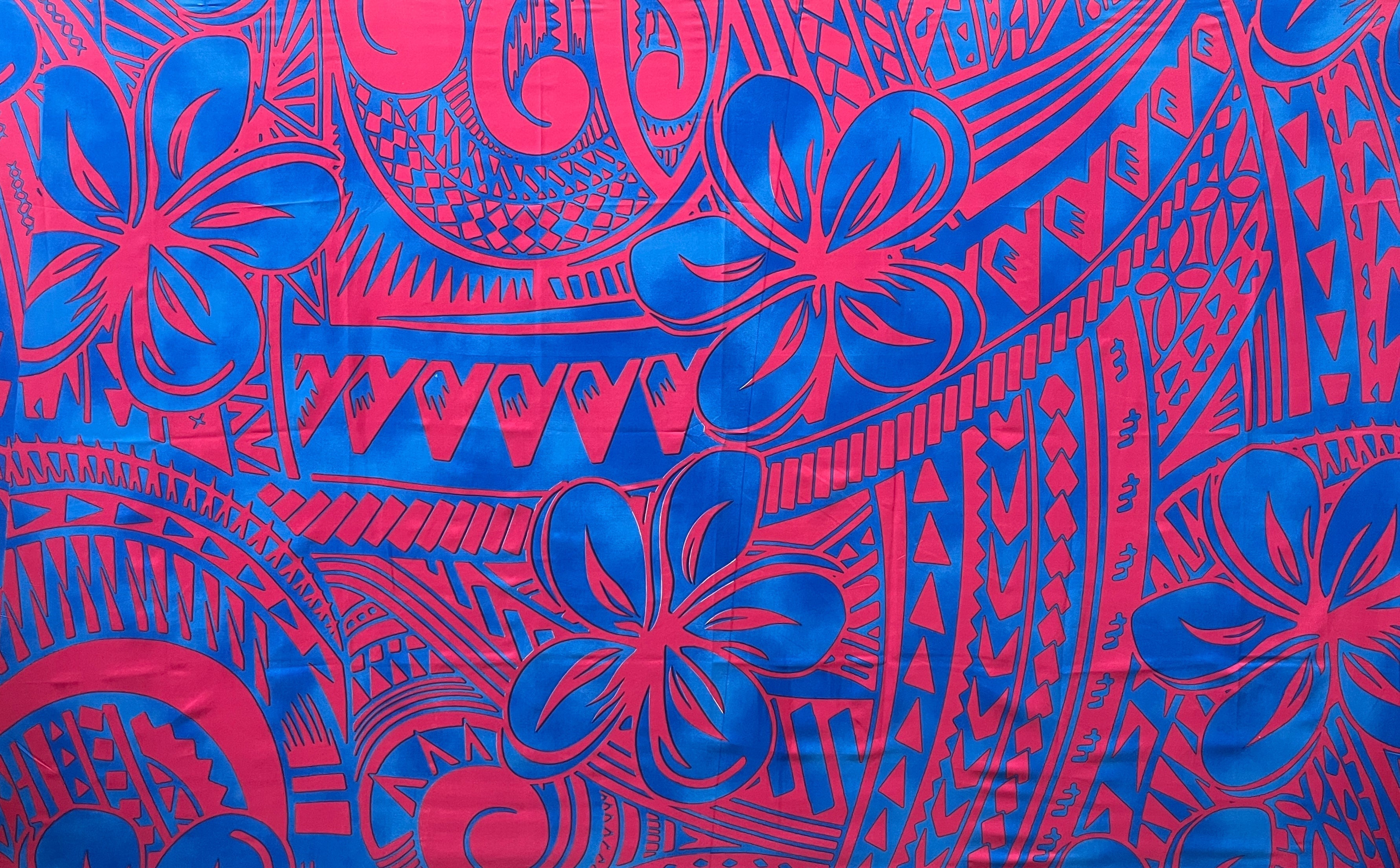 Plumeria Flower Polyester Sarong | Islands Fabric by Islands Fabric