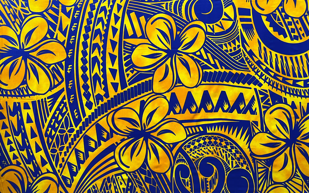 Plumeria Flower Polyester Sarong | Islands Fabric by Islands Fabric