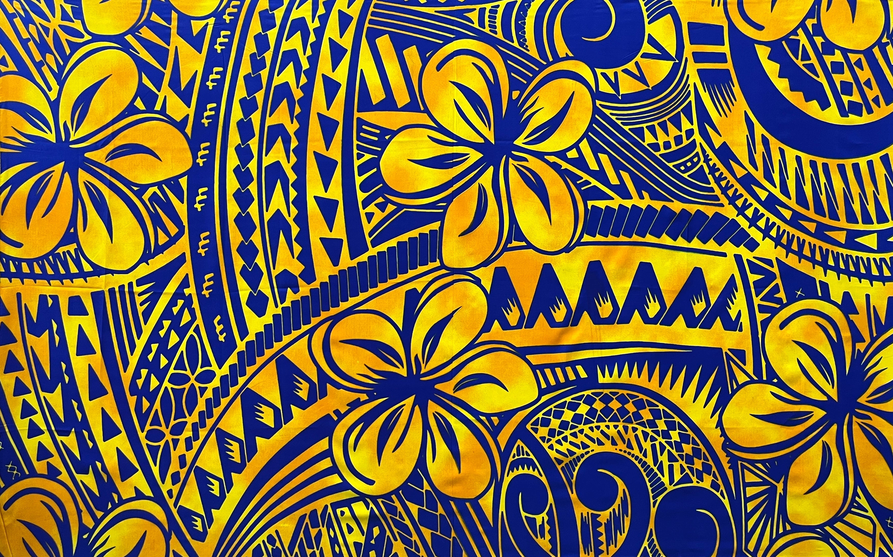 Plumeria Flower Polyester Sarong | Islands Fabric by Islands Fabric