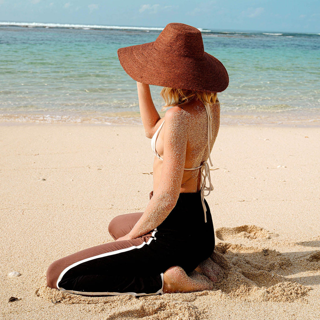 The Riri Burnt Sienna Jute Straw Hat by BrunnaCo