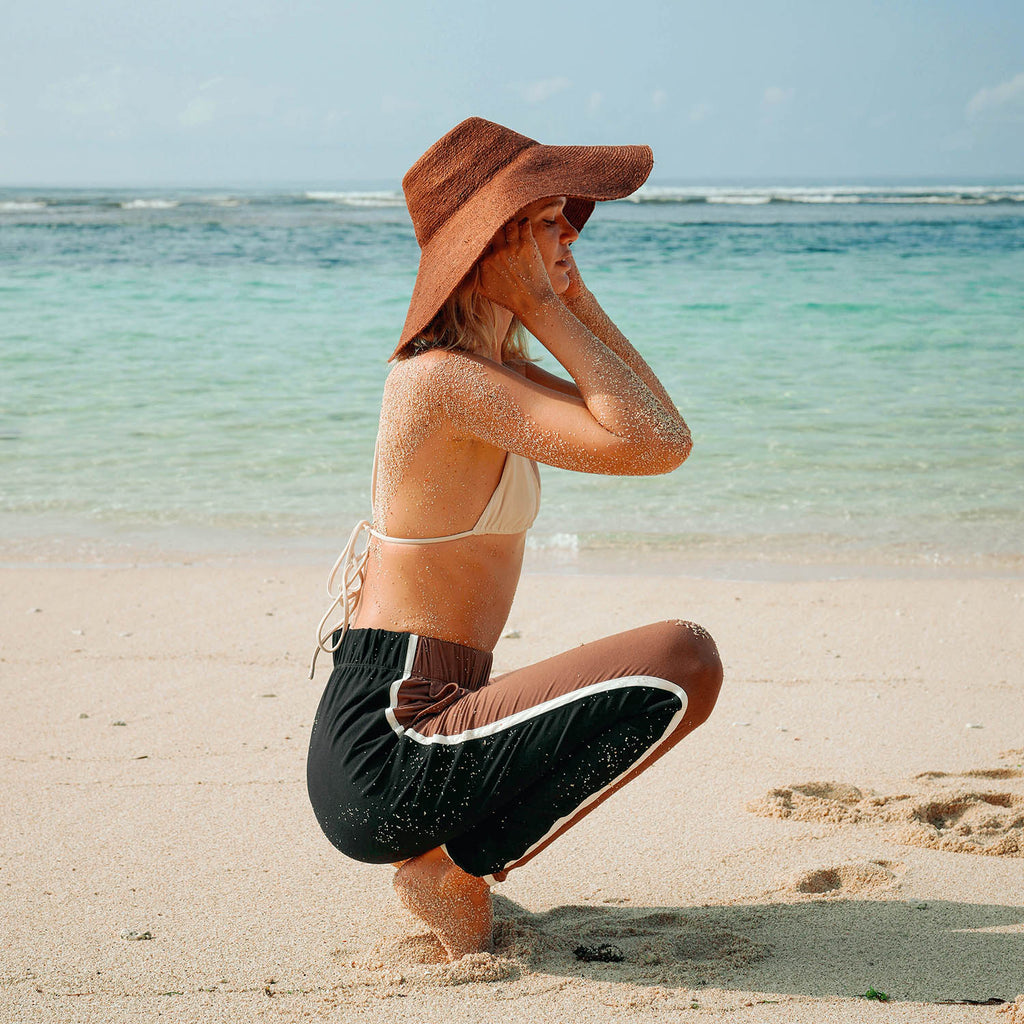 The Riri Burnt Sienna Jute Straw Hat by BrunnaCo