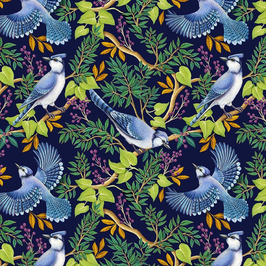 Birds Fit & Flare Dress by Retrolicious