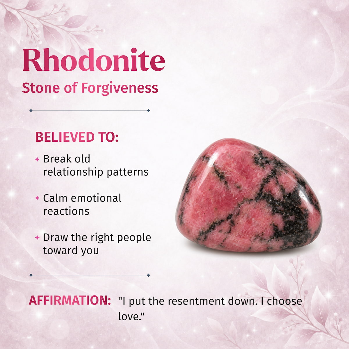 The Love Frequency – Rhodonite Bracelet of Forgiveness by Conscious Items
