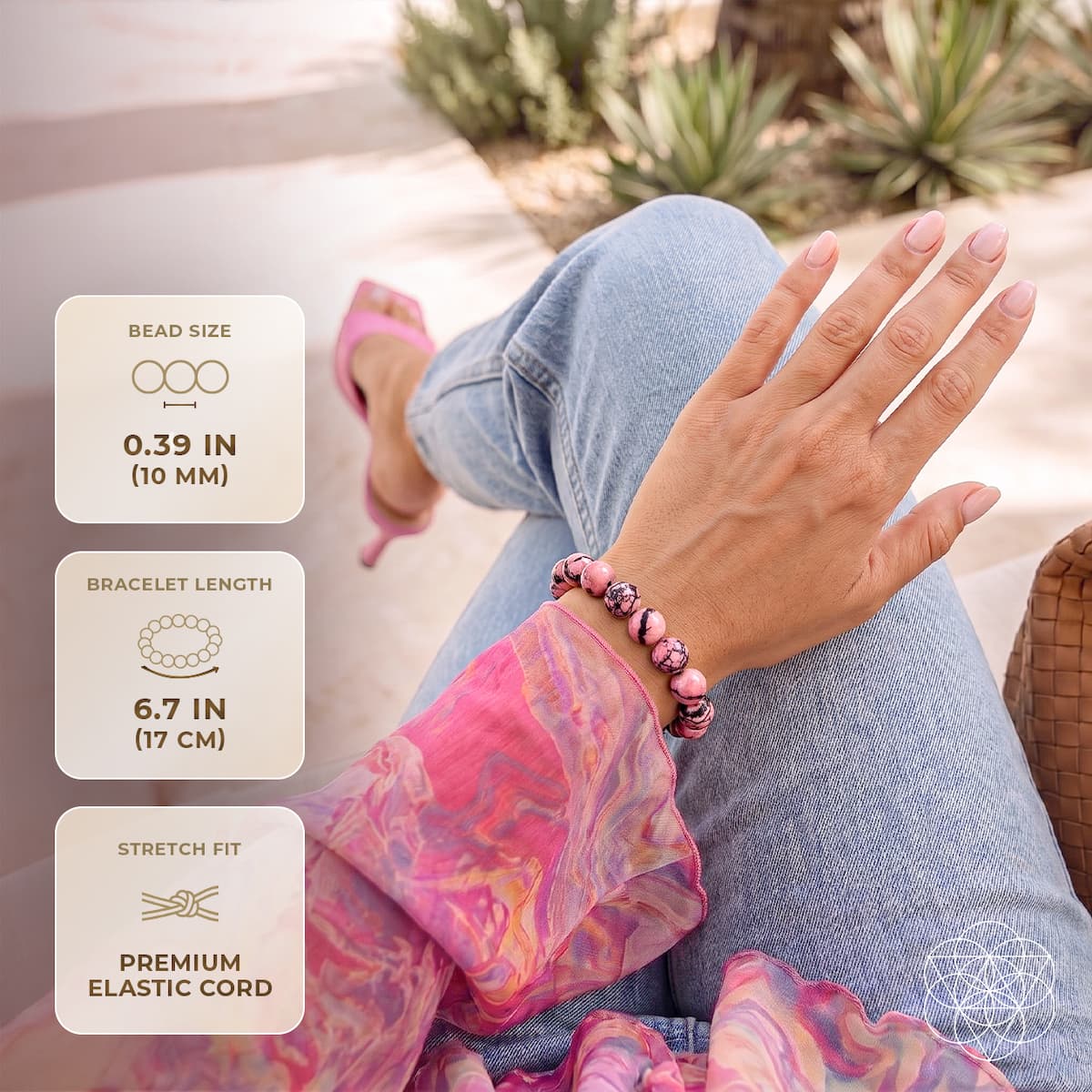 The Love Frequency – Rhodonite Bracelet of Forgiveness by Conscious Items