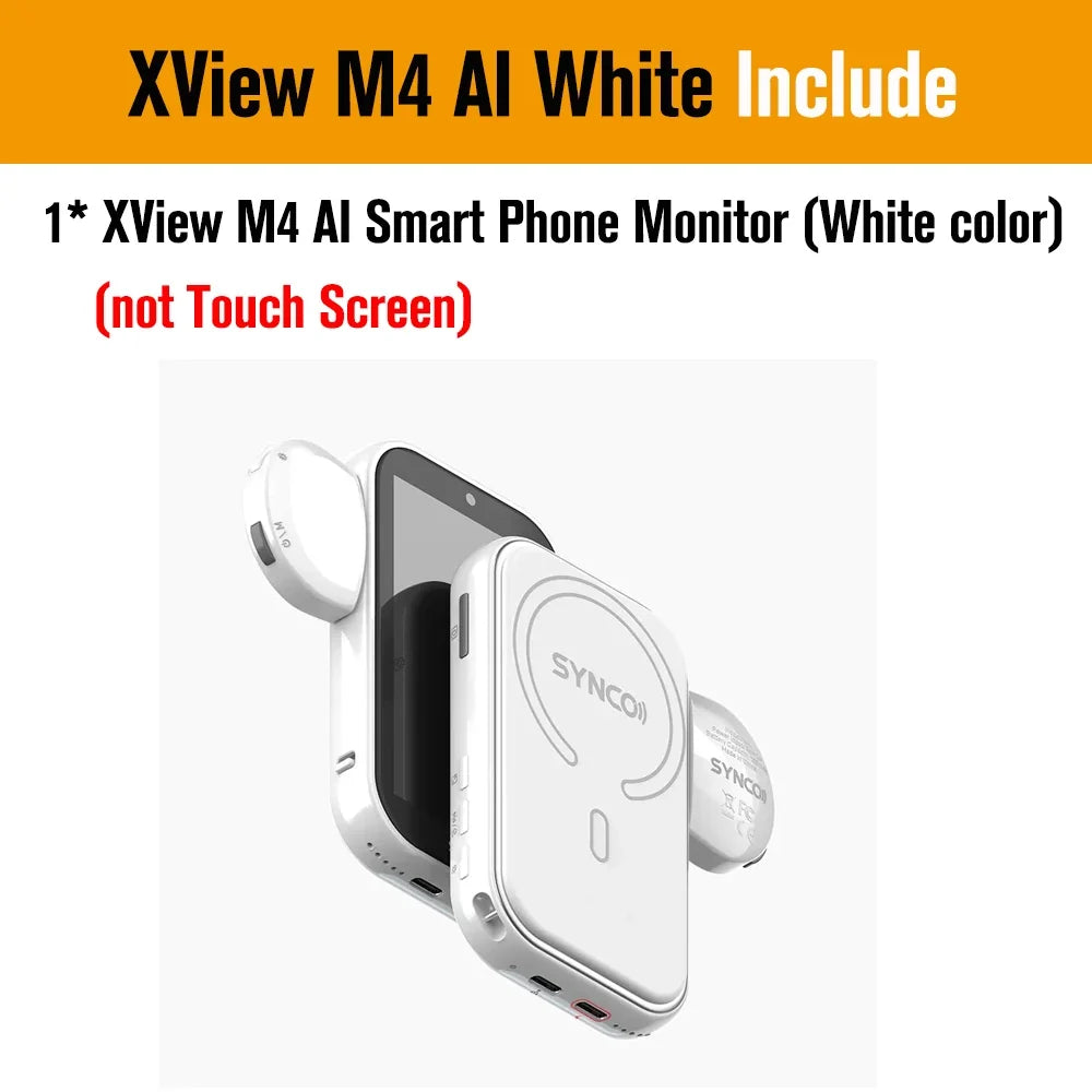 SYNCO XView M4 / M4 AI / M4 Touch Screen Selfie Monitor Screen Vlogging Monitor for iPhone Android Live Streaming TikTok Vlog by FLIPSTYLEZLLC
