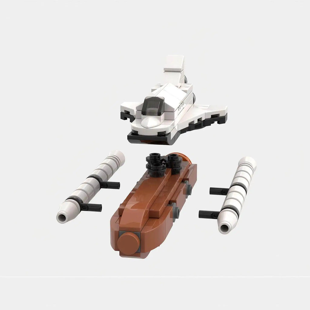 Moc Space Shuttle Model Building Blocks DIY Tech Custom Puzzle Space Shuttles Rocket Aircraft Rocket Propelled Plane Gifts by FLIPSTYLEZLLC