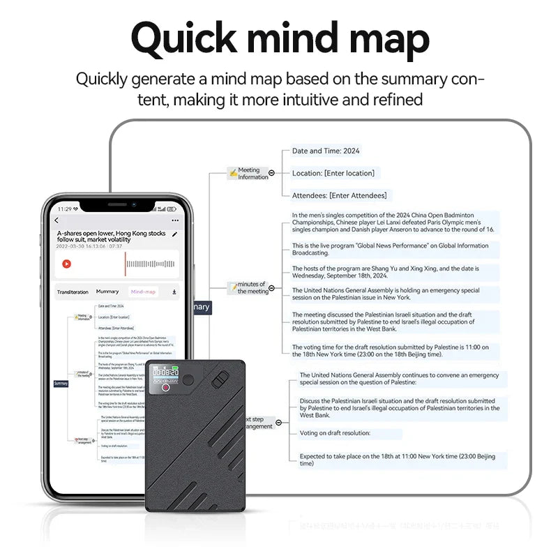 AI Voice Recorder Intelligence APP GPT Control Audio Mind Map Real Time Transcription/Summary/Translation Phone Calls Recording by FLIPSTYLEZLLC