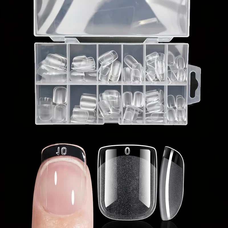 120Pcs Full Cover Press On Nail Tips Stiletto Almond Square Coffin French False Fake Soak Off Gel Nail Extension Tips Capsule by AliExpress