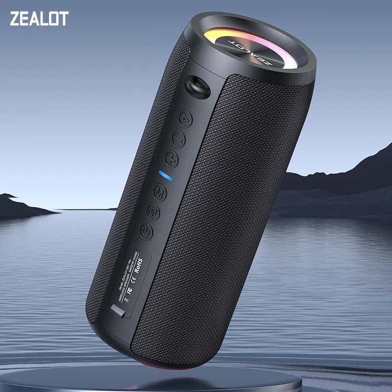 Zealot-S51Pro 40W High-power Bluetooth Speaker 3D Stereo Bass Bluetooth Speaker Portable IPX5 Waterproof Suitable TWS Boom Box by FLIPSTYLEZLLC
