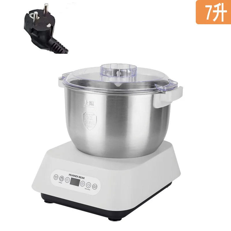 Automatic Dough Kneading Machine Constant Temperature Fermentation Proofing Multifunctional Commercial Stand Mixer 7L White by FLIPSTYLEZLLC