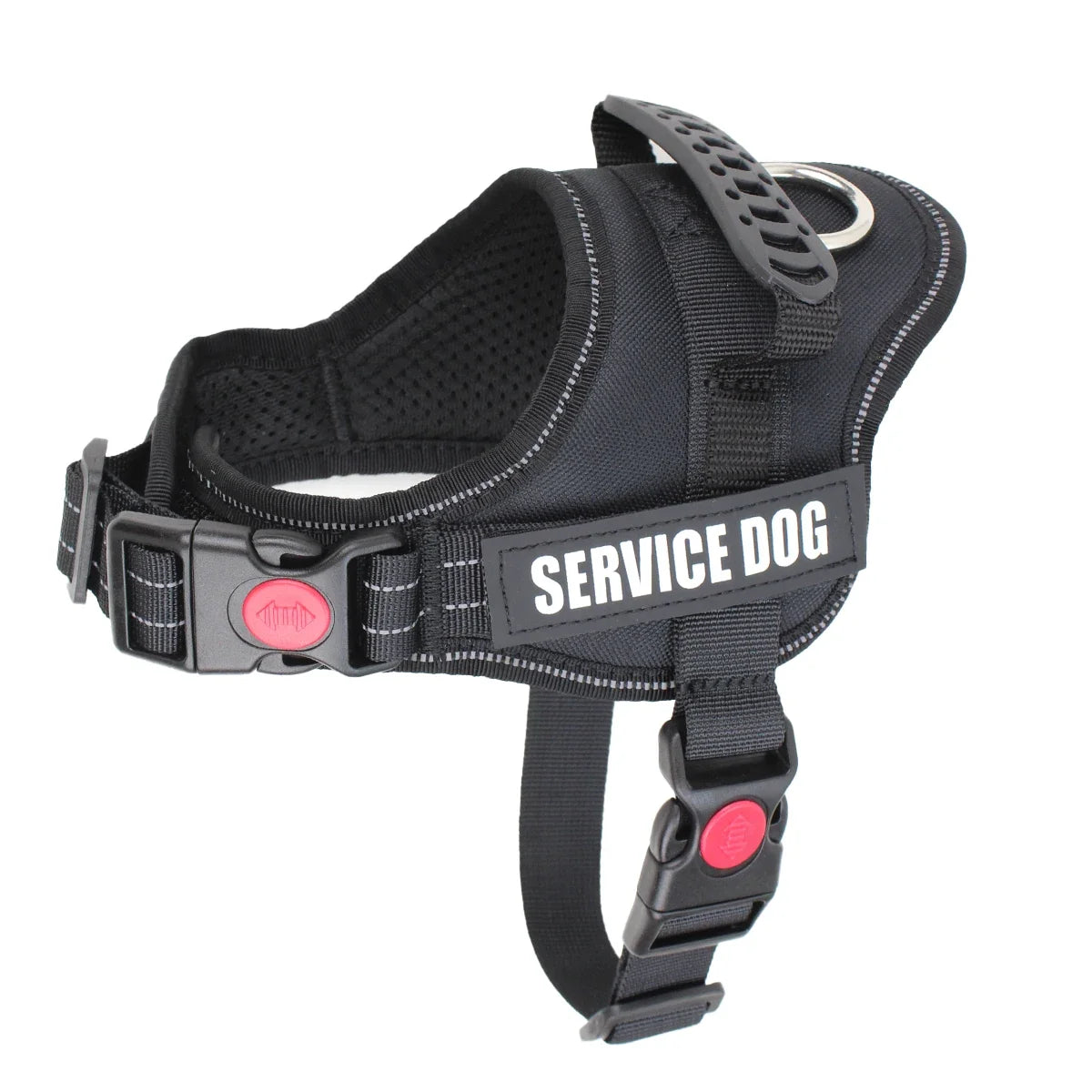Accept Customise Patches Pet Dog Harness No Pull Reflective Saddle Adjustable Dog Walking For Small Medium And Large Dogs Vest by FLIPSTYLEZLLC