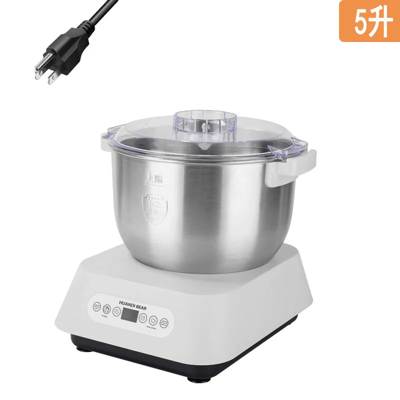 Automatic Dough Kneading Machine Constant Temperature Fermentation Proofing Multifunctional Commercial Stand Mixer 7L White by FLIPSTYLEZLLC