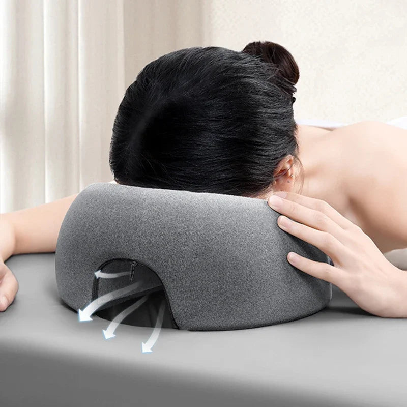 Face Down Pillow Prone Pillow for Prone Face Down Resting Comfort Memory Foam Ergonomics Home Massage Headrest for Beauty Salon by FLIPSTYLEZLLC