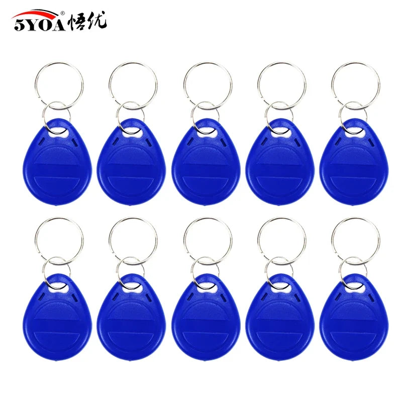 5YOA 10/20pcs 125KHz T5577 Keyfobs Rewritable Duplicate Tag 5200 Proximity Copy Access Card ID Token Ring RFID Cloner Keychain by FLIPSTYLEZLLC