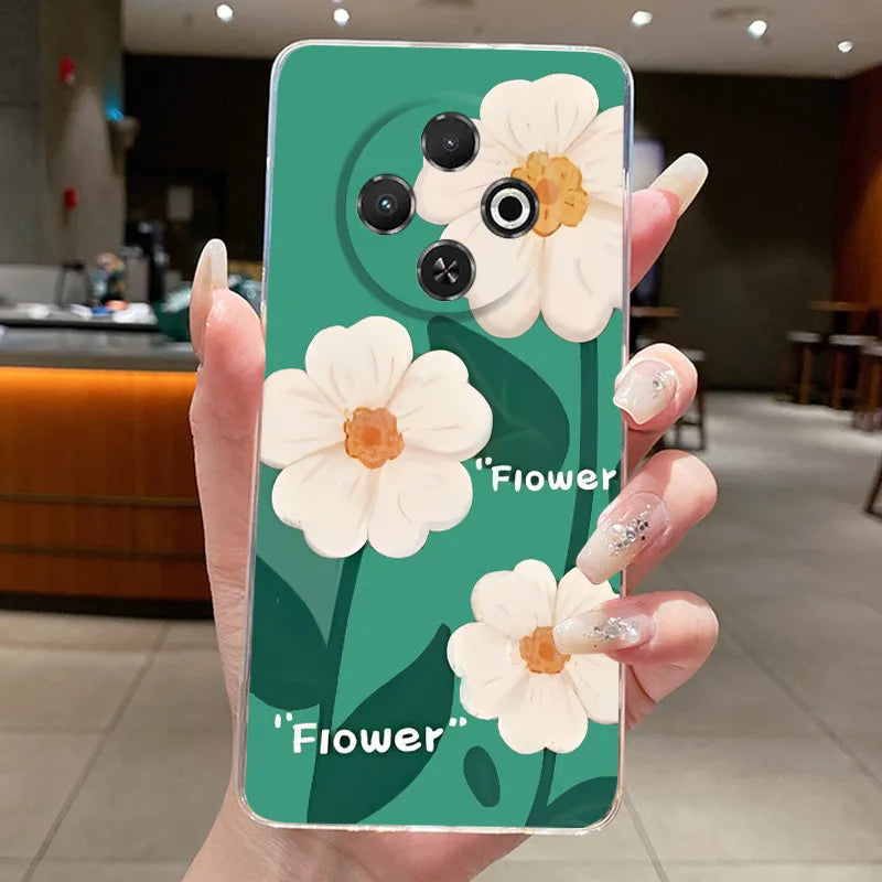For Tecno Spark 30C Case kl5 kl5n Aesthetic Butterfly Flower Clear Soft Silicone Back Cover Techno Spark 30C Phone Case k15 k15n by FLIPSTYLEZLLC
