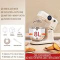：Shunran 8L Stand Mixer DC Motor Automatic Dough Kneader Multifunctional Mixer for Home & Commercial Baking by FLIPSTYLEZLLC