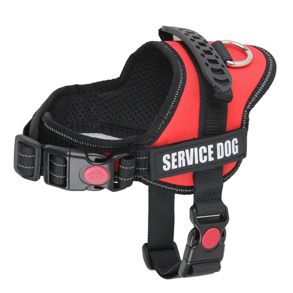 Accept Customise Patches Pet Dog Harness No Pull Reflective Saddle Adjustable Dog Walking For Small Medium And Large Dogs Vest by FLIPSTYLEZLLC