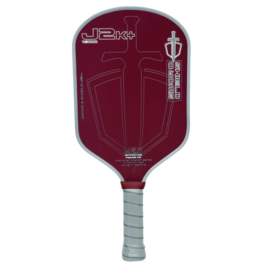 SWORD&SHIELD J2K+ Aramid Fiber Pickleball Paddle, Polymer Honeycomb Core, Large Sweet Spot, Thickness 16MM, Textured Surface by FLIPSTYLEZLLC