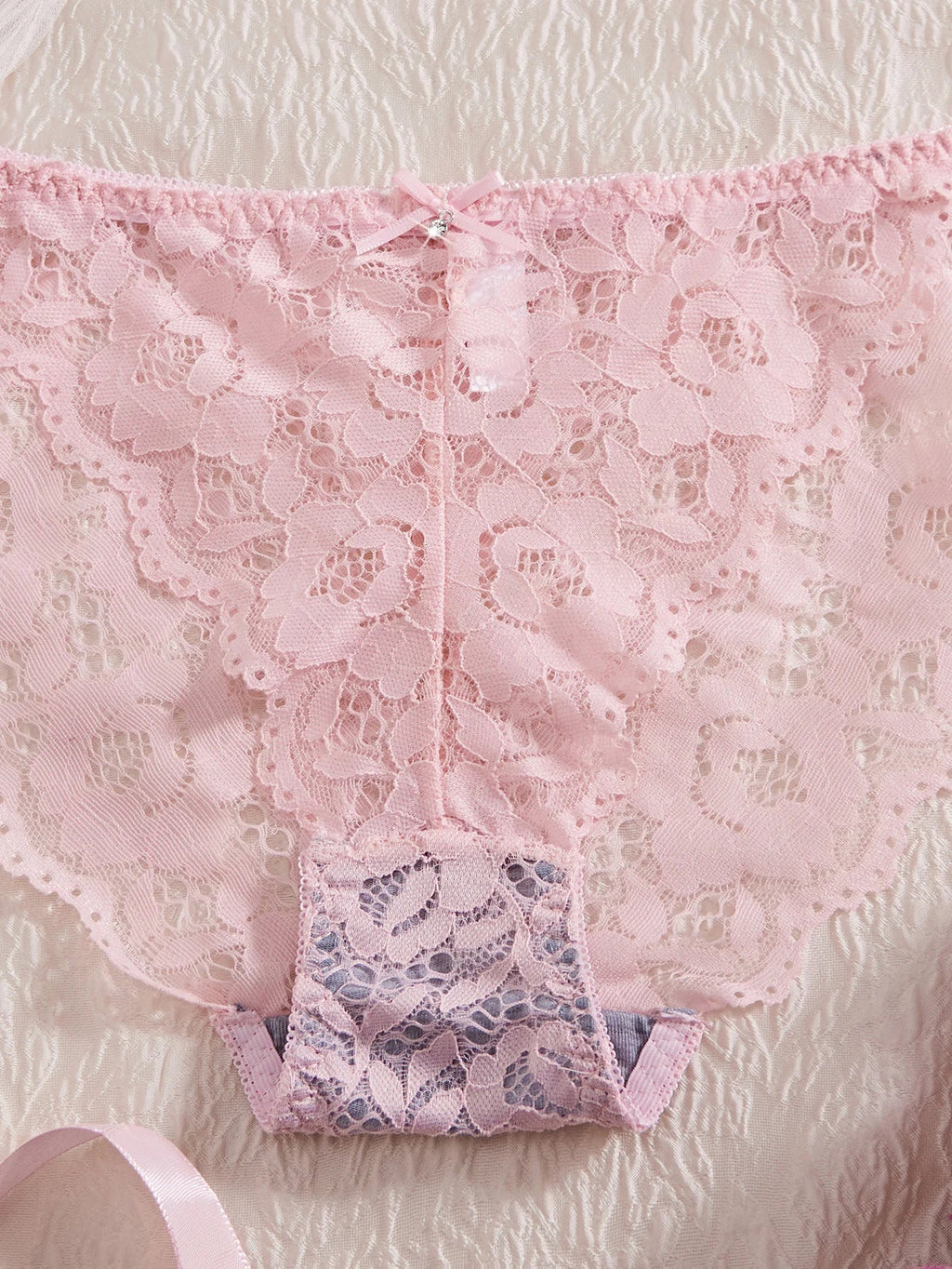 Single of Women's Underwear Set Sexy Lace Patchwork with Push Up Bra Romantic Sheer Women's Panties by Ladyez