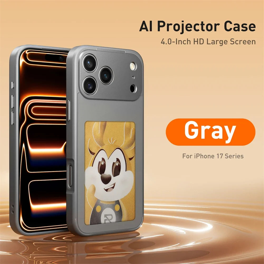 NFC Function AI Phone Cases For iPhone 17 Pro Max ink Screen DIY Luxury E ink Screen Display Customized Phone Case by FLIPSTYLEZLLC