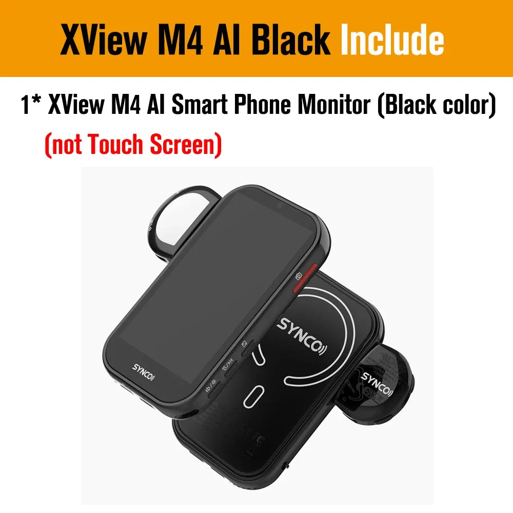 SYNCO XView M4 / M4 AI / M4 Touch Screen Selfie Monitor Screen Vlogging Monitor for iPhone Android Live Streaming TikTok Vlog by FLIPSTYLEZLLC