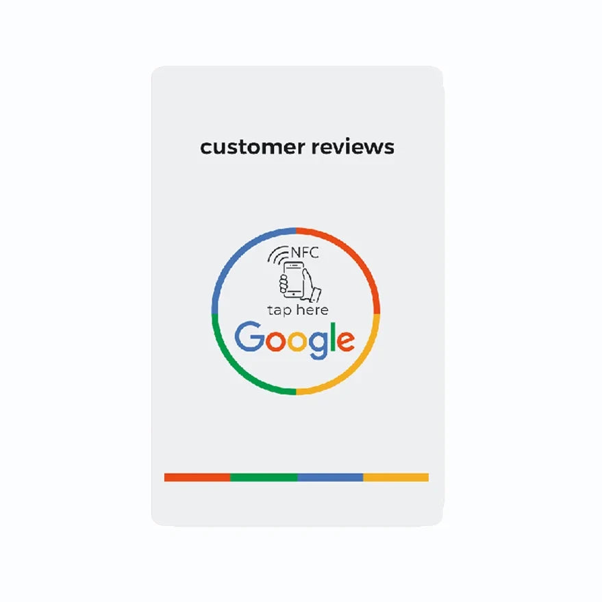 Universal NFC Cards Google Review NFC Card Increase Your Reviews PVC Material Standard Card Size by FLIPSTYLEZLLC