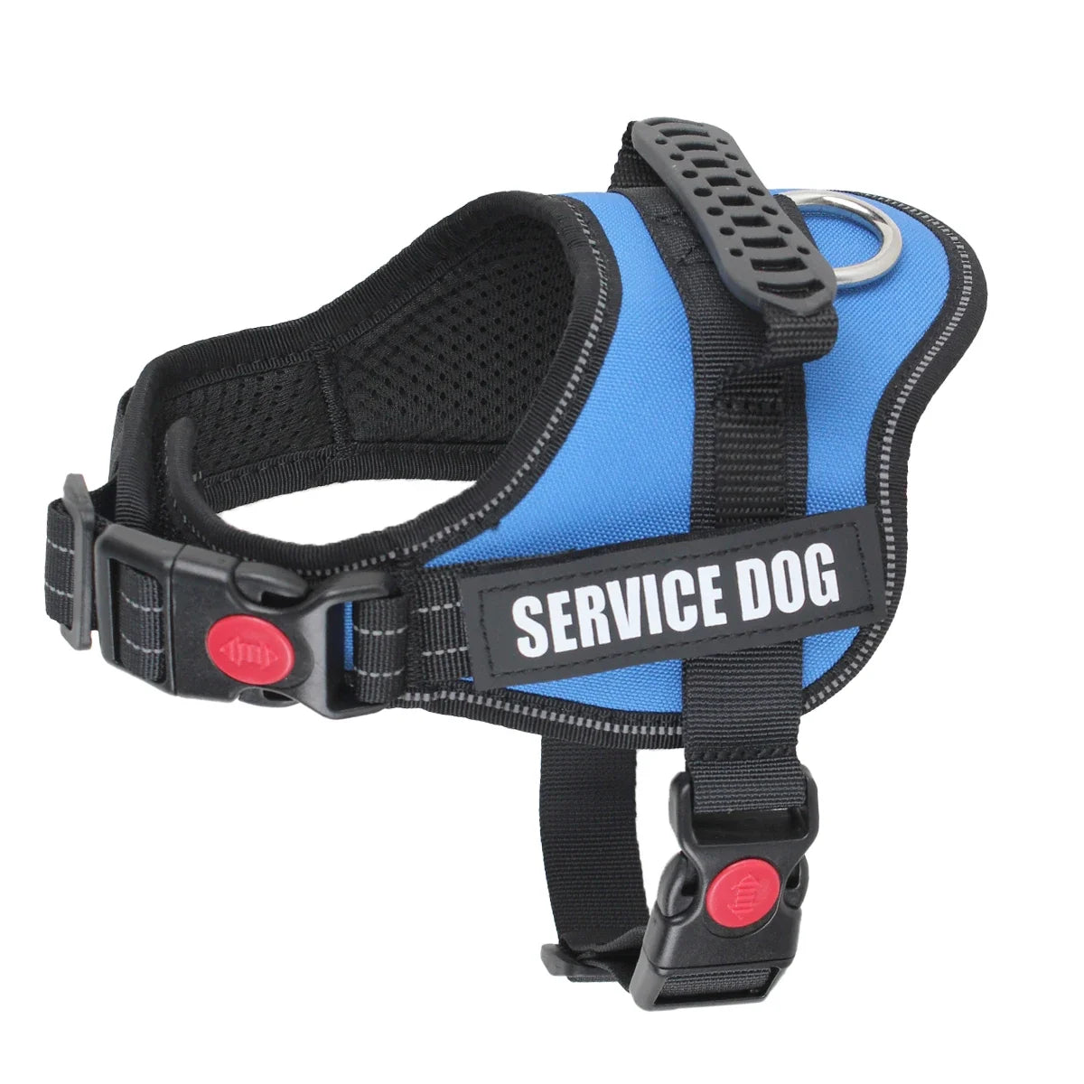 Accept Customise Patches Pet Dog Harness No Pull Reflective Saddle Adjustable Dog Walking For Small Medium And Large Dogs Vest by FLIPSTYLEZLLC