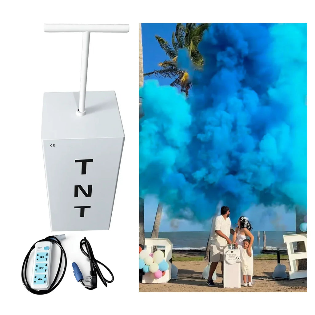 Tnt Gender Reveal Machine Kit Baby Smoke Decoration Supplies Celebration Ideas Backdrop Background Memories Pyrotechnic Items FX by FLIPSTYLEZLLC