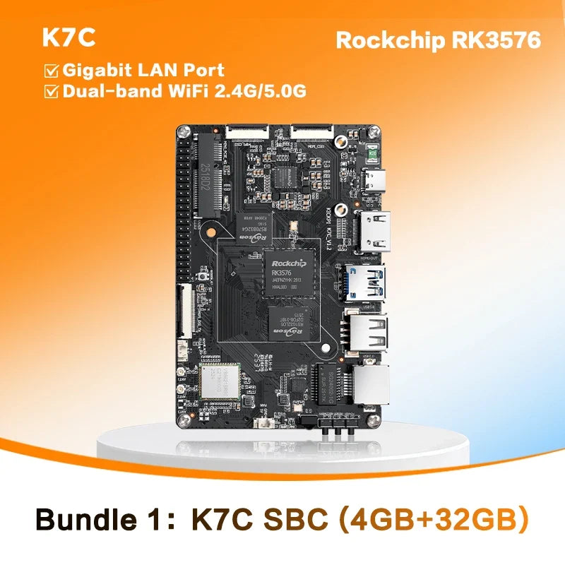 KICKPI K7C Single Board Computer,Rockchip RK3576 Development Board Android Debian Ubuntu OS for Internet of Things, Smart Home by FLIPSTYLEZLLC