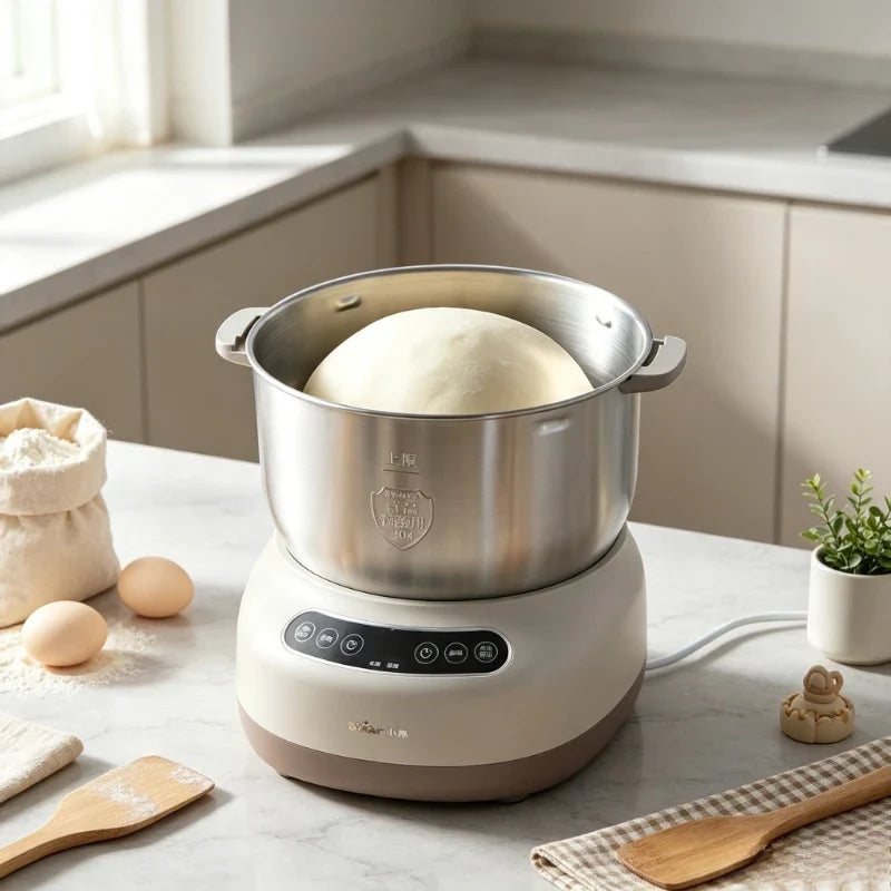 Automatic Dough Kneader Machine, Large Capacity Home Flour Mixer with Fermentation, Heavy Duty Stable Non-Shake Body by FLIPSTYLEZLLC