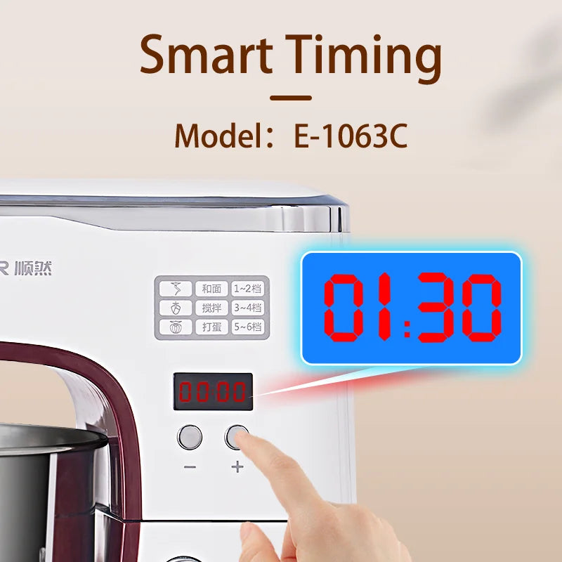 SUNATUR 1063 Stand Mixer 1300W 5.5L Automatic Dough Mixer for Home & Commercial Use Philippines by FLIPSTYLEZLLC