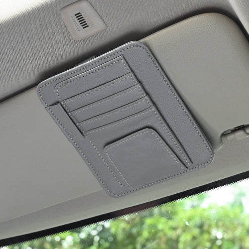 Car Visor Organizer Multi-Pocket Pouch Bag Card Glasses Storage Holder by AliExpress